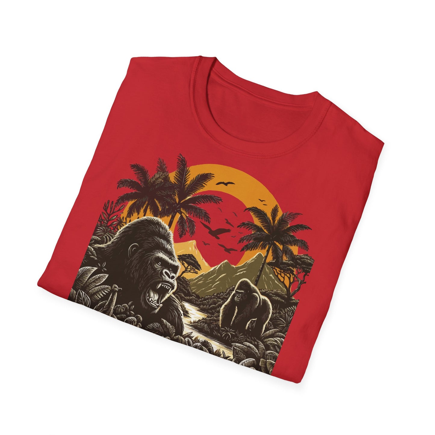 African Jungle Theme Unisex Softstyle T-Shirt