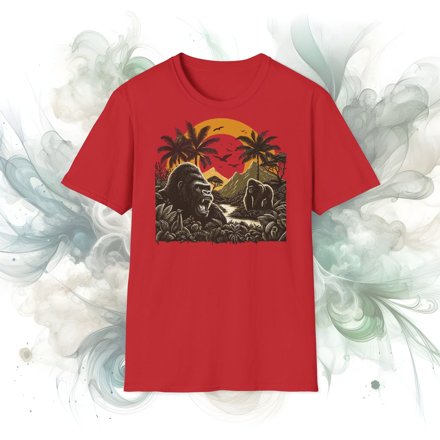 African Jungle Theme Unisex Softstyle T-Shirt