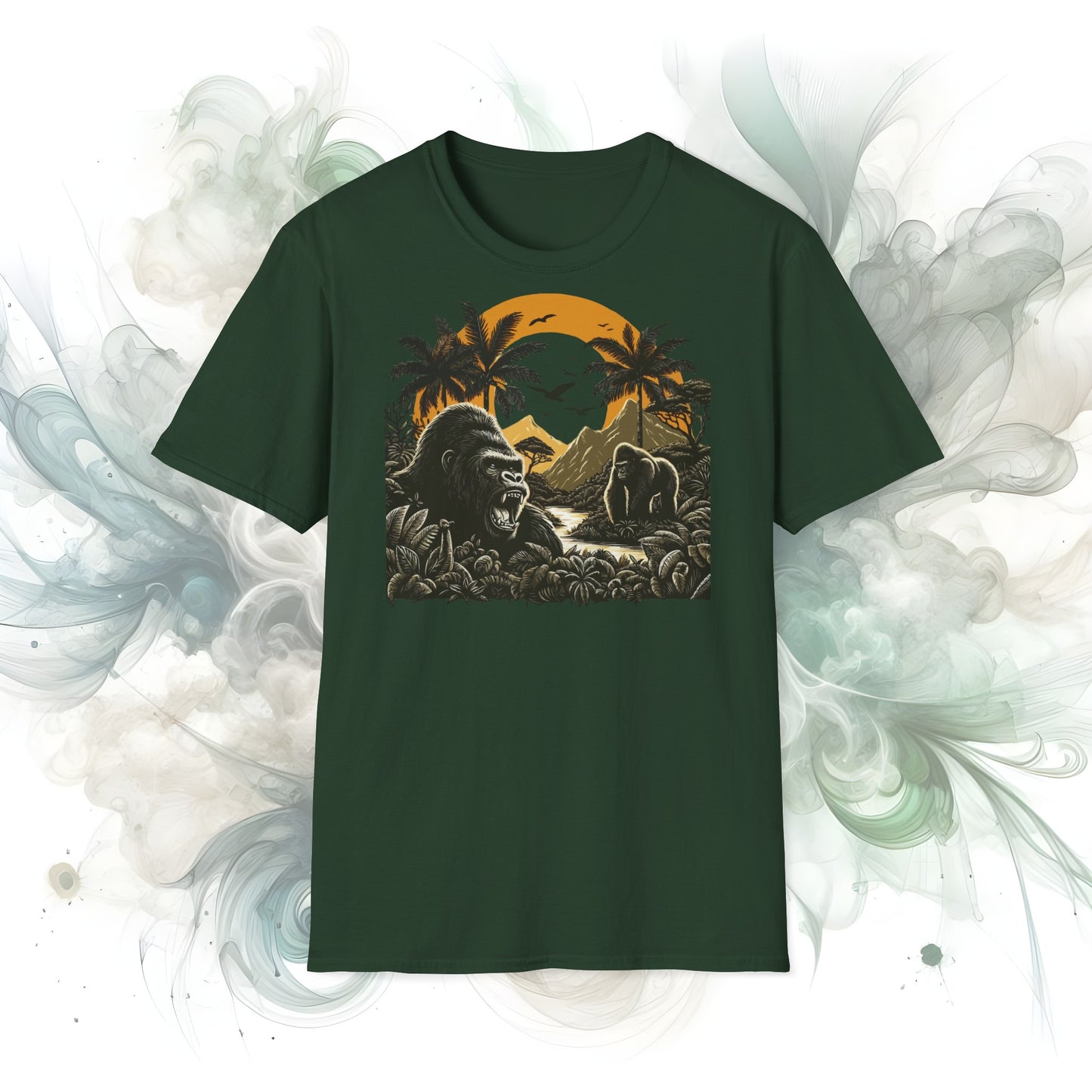 African Jungle Theme Unisex Softstyle T-Shirt