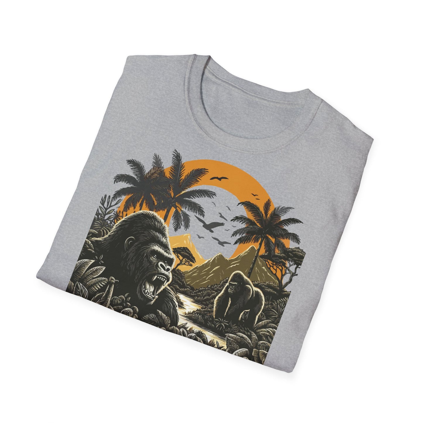 African Jungle Theme Unisex Softstyle T-Shirt