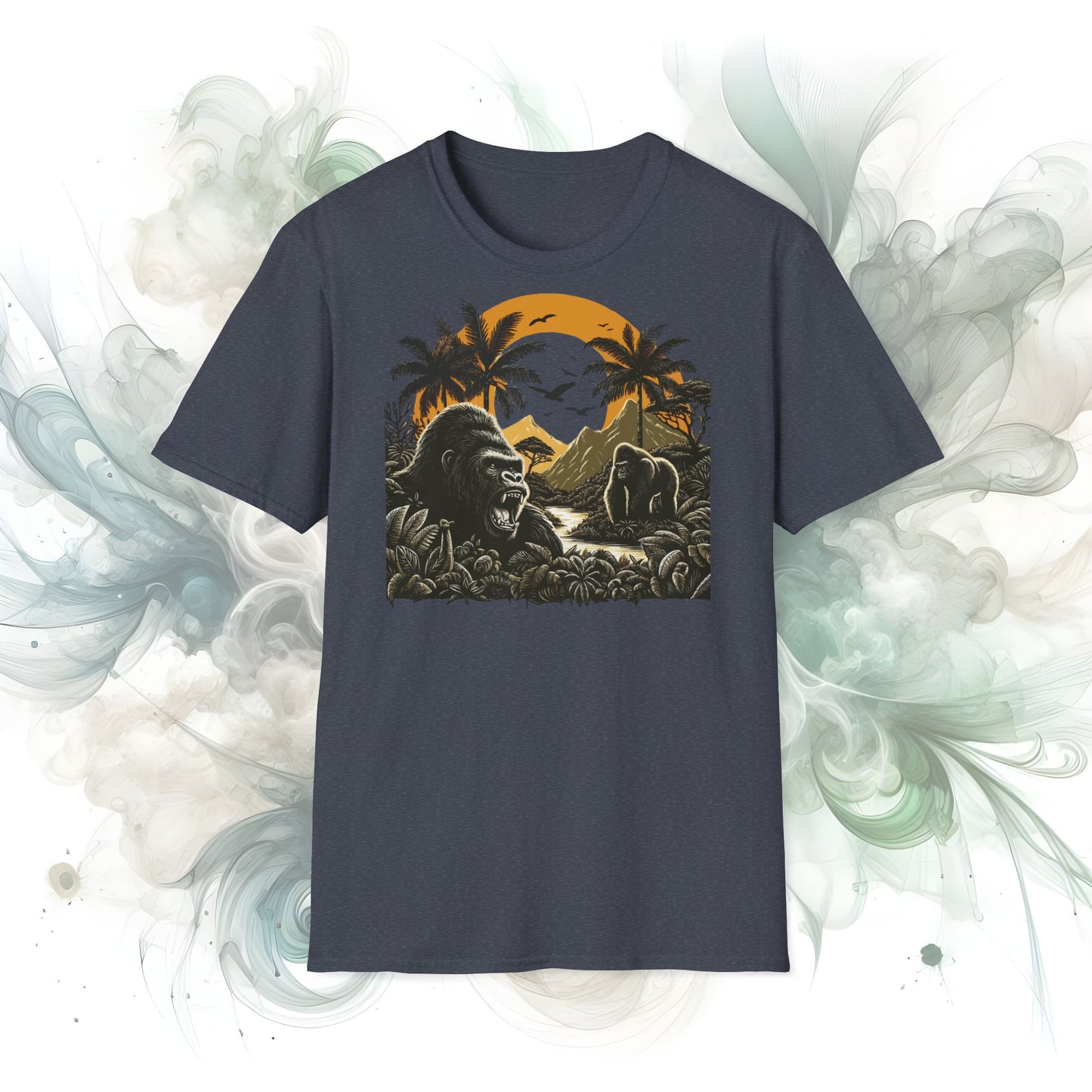 African Jungle Theme Unisex Softstyle T-Shirt