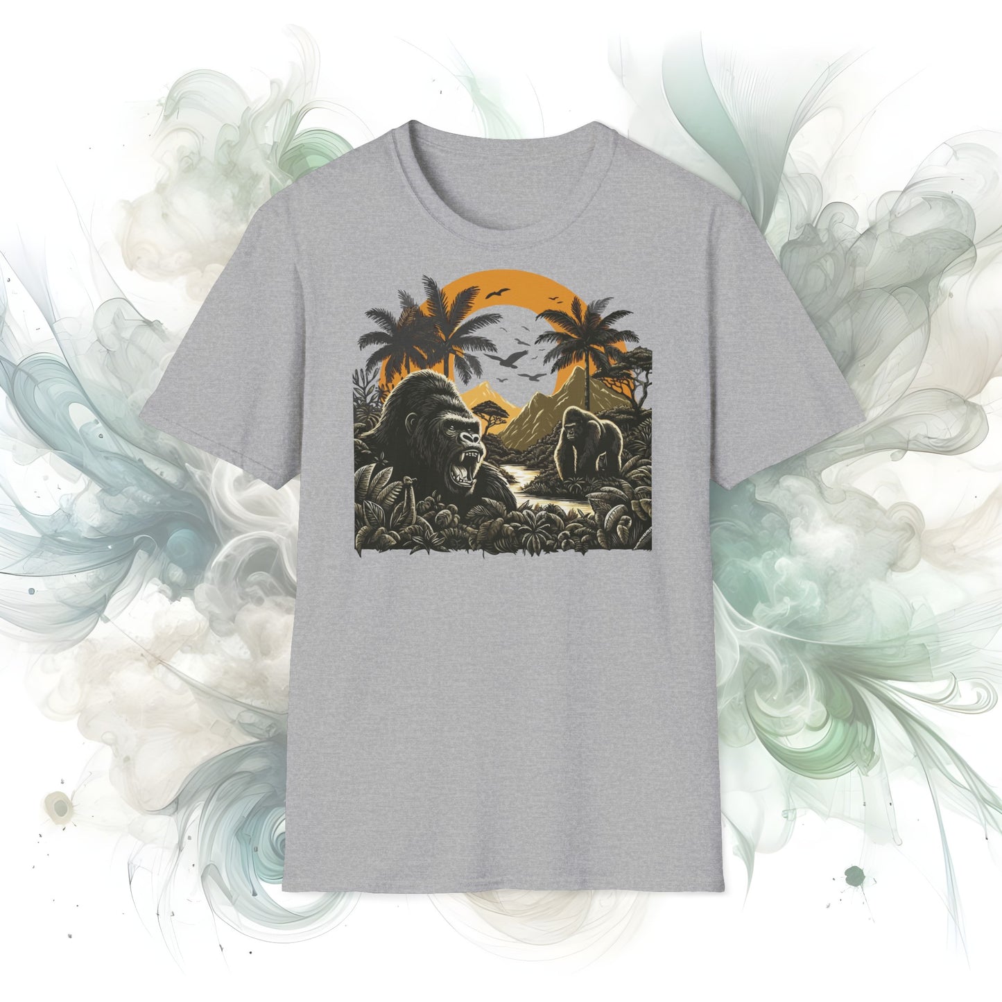 African Jungle Theme Unisex Softstyle T-Shirt