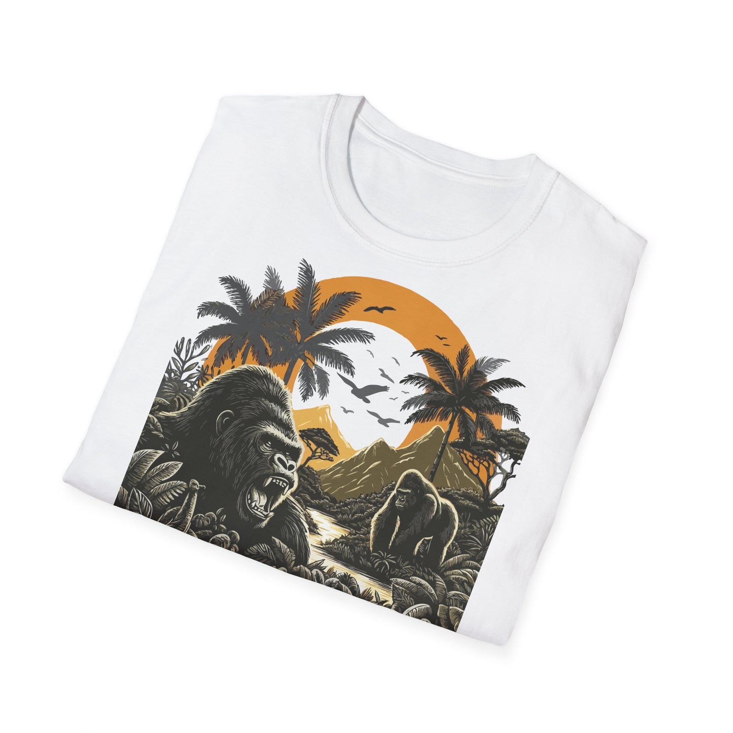 African Jungle Theme Unisex Softstyle T-Shirt