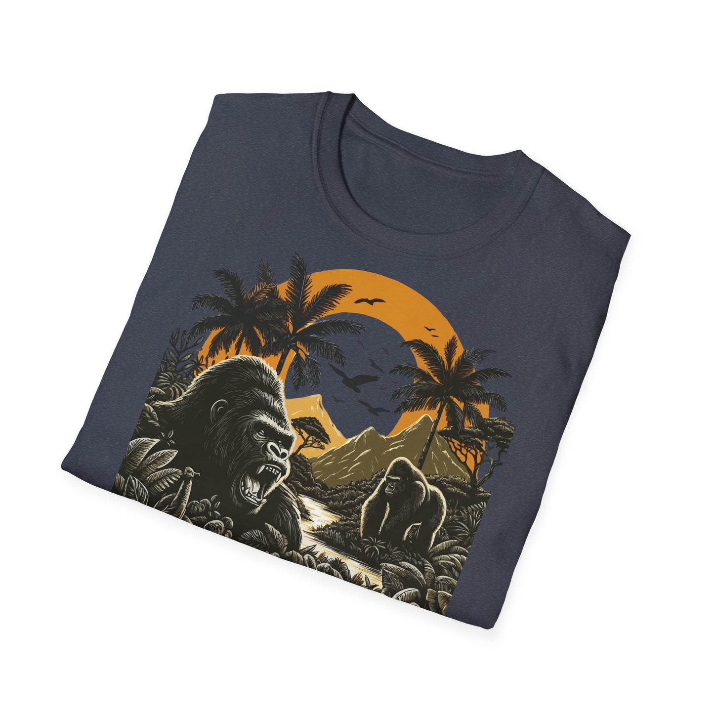 African Jungle Theme Unisex Softstyle T-Shirt