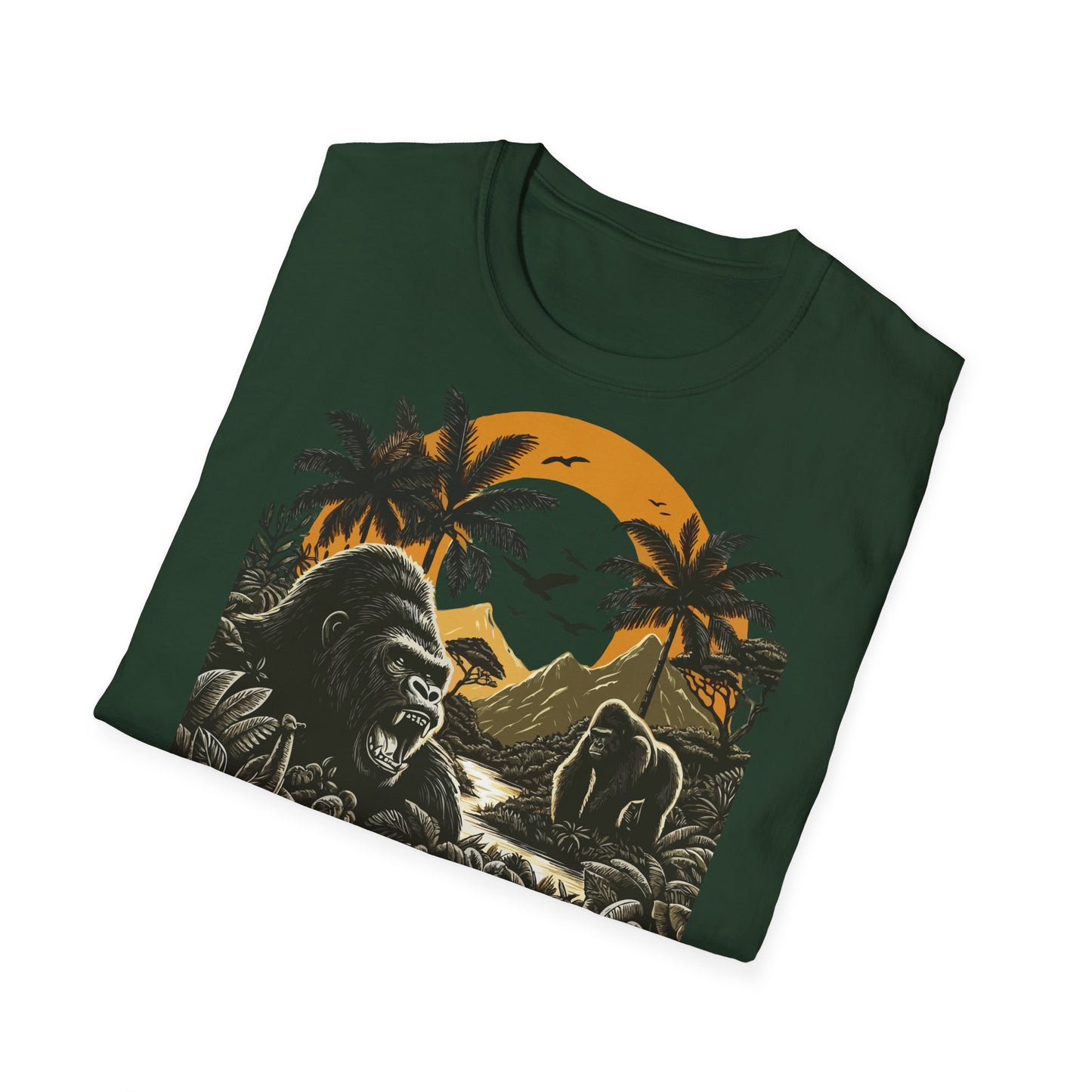 African Jungle Theme Unisex Softstyle T-Shirt