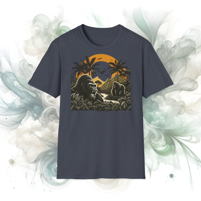 African Jungle Theme Unisex Softstyle T-Shirt